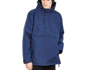 Chaqueta Anorak Personalizada para Hombre, Impermeable, Cortavientos, Transpirable, de Nailon/Poliéster, con Cuello Alto y Cierre de Cremallera - Product Image 2