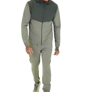 ชุดวอร์มผ้าฝ้าย100% สำหรับผู้ใหญ่ผ้าคอตตอนระบายอากาศได้ขนาดพิเศษใส่สบายตัดแบบอัตโนมัติ - Product Image 3