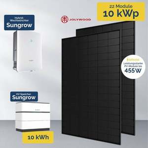 Impianto fotovoltaico 10 kWp con inverter ibrido Sungrow e set di accumulo batterie SBH - Product Image 1