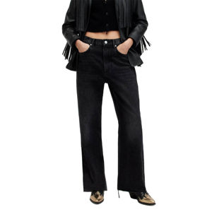 Vente en gros de haute qualité style décontracté dames jean ample droit jambe large femmes jean denim pantalon femmes taille haute jean - Product Image 1