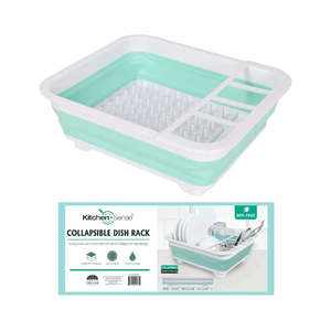 Scolapiatti Pieghevole in Plastica in 3 Colori per Conservazione Stoviglie - Product Image 2