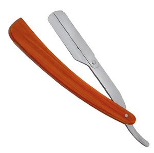 Maquinilla de afeitar de barbero de hoja recta profesional de marca privada al por mayor, maquinilla de afeitar recta de calidad de salón para barberos o hombres - Product Image 1