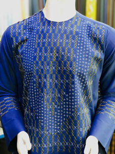 Traje Étnico Afgano Salwar Kameez Musulmán para Hombre, Vestido Afgano Transpirable con Bordado Estampado, Trajes Islámicos de Moda - Product Image 5