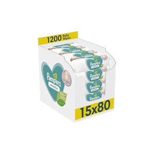 ผ้าเช็ดทำความสะอาดเด็กแพมเพอร์ เซนซิทีฟ สูตรน้ำ ปราศจากสารก่อภูมิแพ้ ไม่มีน้ำหอม จำนวน 1344 แผ่น (16 แพ็คแบบฝาพับ) - Product Image 4