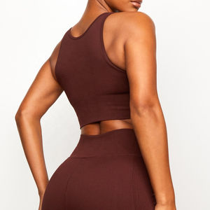 Soutien-gorge de sport de qualité supérieure à fort impact, dos croisé réglable, maintien total pour les grandes poitrines, sans rebondissement, ensemble de yoga, logo personnalisé OEM - Product Image 6