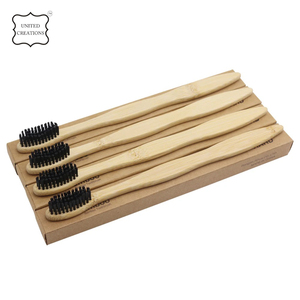 100% cepillo de dientes de bambú biodegradable, viaje respetuoso con el medio ambiente bajo precio logotipo personalizado cepillos de dientes de madera reciclables biodegradables - Product Image 3