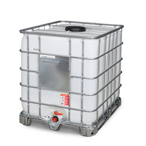 Contenitore IBC, slitte in acciaio, 1000 litri, apertura NW225, uscita NW50 - Product Image 3