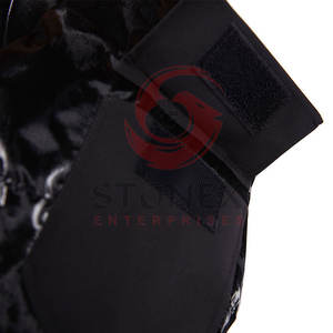Chaqueta acolchada brillante cálida para exteriores con bolsillo frontal para hombre, cremallera de poliéster de gran tamaño con capucha, lona transpirable a prueba de viento - Product Image 6