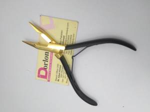 Pinzas Profesionales para Extensiones de Cabello de Acero Inoxidable Chapadas en Oro, Opciones de Color Personalizadas, Certificación CE ISO, Herramienta de Estilismo para Salón - Product Image 6