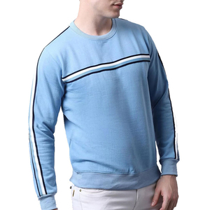 Sudadera de cuello redondo para hombre de último diseño, sudadera de mezcla de algodón básica lisa de manga larga suelta para hombre de alta calidad personalizada - Product Image 3