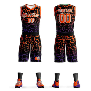Ensemble short et maillot de basket vert néon rose, uniforme d'équipe personnalisé sublimé, 100% polyester mesh, vêtements de sport en gros pour les États-Unis - Product Image 2