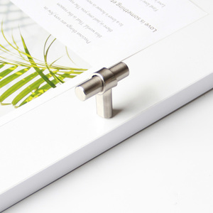 Poignée de meuble moderne en forme de T, base en alliage de zinc, poignée en fer, chambre à coucher, commode, cuisine, armoire, tiroirs, salle de bain, salon - Disponible - Product Image 5