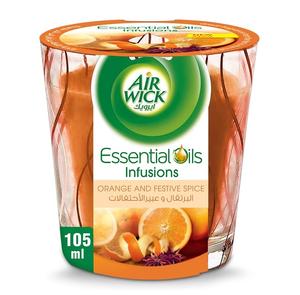 Air <b>Wick</b> Orange and Festive Spice Fragrance <b>Candle</b> - 105 ml Buy Online at Best Price - Product Image 2