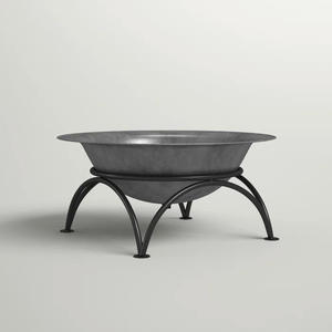 Foyer rond de meilleure qualité avec support pour jardin Feu de camp antique élégant avec support pour le réchauffement extérieur - Product Image 3
