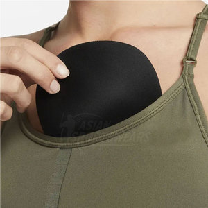 Soutien-gorge de sport moderne et écologique avec logo frontal, maintien élevé et confort respirant pour les séances de yoga féminines - Product Image 4