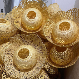 Handcrafted Rattan Lantern - Eco-Friendly Natural <b>Light</b> Fixture - Product Image 2