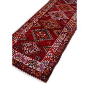 Nuray Hand Knotted Wool Rugs in <b>Red</b> & Orange Geometric Pattern Pae-3058 for Home Use - Product Image 2