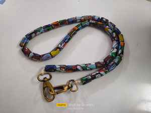 Colliers de perles de verre gros millefiori sur mesure idéal pour une utilisation par les créateurs de bijoux de mode et aussi comme poignées de sac - Product Image 4