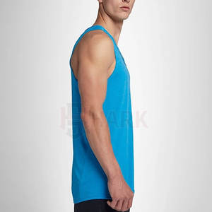 Camiseta Deportiva Personalizada para Hombre, Transpirable, de Algodón/Fibra de Bambú, Ropa de Gimnasio con Estilo Casual de Punto, 240g - Product Image 3