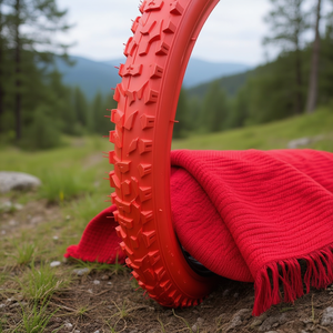 Neumáticos para Bicicleta de Montaña 26x1.95, Color Rojo, para Bicicleta - Product Image 3