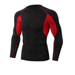 Trajes de compresión de gimnasio de entrenamiento para hombres de alta calidad con bajo Moq, trajes de compresión lisos con diseño de logotipo personalizado para hombres - Product Image 2