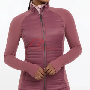 Chaqueta de montar a caballo para mujer al por mayor construcción sin costuras tejido técnico regulador térmico movimiento flexible elegante - Product Image 1