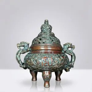 Quemador de Incienso Tradicional de Latón para Decoración del Hogar u Oficina, Quemador de Bakhoor con Diseño Personalizado, Natural y Duradero - Product Image 1