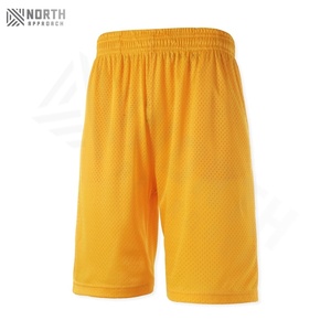 Pantalones Cortos Deportivos de Malla Gruesa para Hombre, Estilo Vintage Desgastado con Lavado Ácido, Estilo Urbano para Correr con Aspecto Deslavado al Sol - Product Image 3