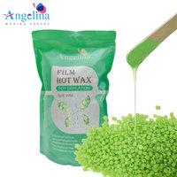 Perles de cire dure à l'aloe vera Angelina AW005, prix usine, 1 kg, pour épilation en gros, cire dépilatoire visage et corps pour salon