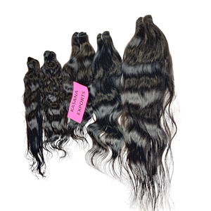 Machine double trame 100% Indien En Gros Cuticule Aligné Traitement Aucune Couleur Couleur Naturelle Femmes Noires Extensions De Cheveux Humains - Product Image 2