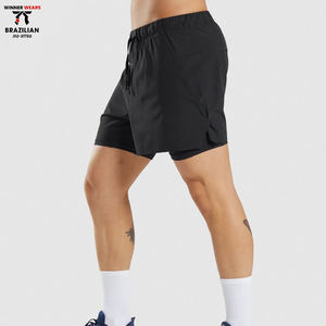 Pantalones cortos de lucha BJJ MMA con logotipo personalizado de alta calidad para hombres UFC Training Grappling Jiu Jitsu No Gi Shorts Impresión por sublimación - Product Image 3