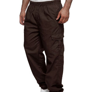 Pantalon cargo décontracté à poches multiples pour hommes, pantalon tout droit d'extérieur, service OEM ODM, nouveauté, pantalon cargo décontracté pour hommes - Product Image 3
