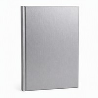 Carnet métallique argenté, impression personnalisée, bloc-notes professionnel en gros