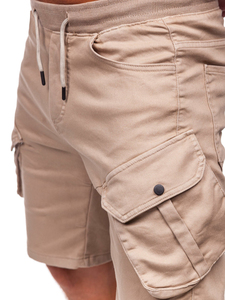 Custom Logo Men's High Quality Casual Slim Fit Baggy Cargo Shorts French Terry Fabric 100% Cotton Windproof Breathable - Product Image 6