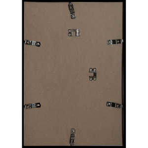 Cadre photo simple en plastique noir DIN A3 29,7 x 42 cm avec verre, bois, papier PS, taille personnalisée, décoratif - Product Image 1