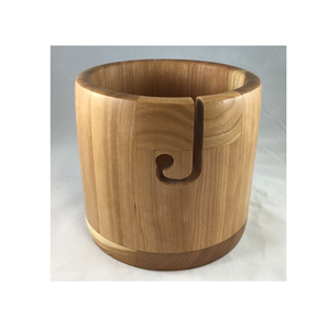 Cuenco de hilo de madera reutilizable Madera marrón antigua con aspecto de diseñador de cuenco de hilo de agujero Fabricado en India Venta caliente - Product Image 3