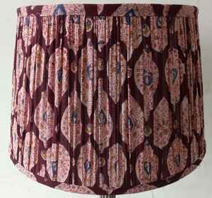 Abat-jour en tissu de lin fait main de qualité supérieure pour lampes de table et suspensions de plafond - Product Image 3