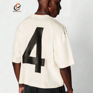 Camiseta formal recortada de manga larga holgada para hombre, 260 gramos, secado rápido y transpirable - Product Image 1