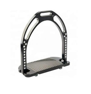 Étriers en acier inoxydable de haute qualité avec flexibilité confortable | Équipement d'équitation articulé de sécurité pour toutes les disciplines - Product Image 6