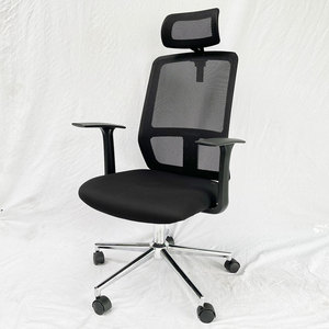 Silla de Oficina Ergonómica HOM1056-01 con Base Giratoria, Altura Ajustable, Diseño Contemporáneo para Talleres, Material de Espuma y Tela - Product Image 6