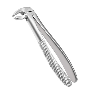 Forceps d'extraction dentaire manuel à motif anglais Poignée ergonomique en acier inoxydable Certifié CE Extraction dentaire Chirurgie buccale - Product Image 1