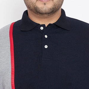 Verano de los hombres de lujo Casual para polos bordados de manga corta T Top transpirable ligero patrón sólido de talla grande - Product Image 5