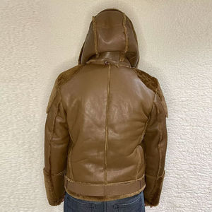 Veste en cuir à col montant de rue haute de qualité supérieure prix raisonnable 2025 conception d'usine appropriée veste en cuir écologique - Product Image 6