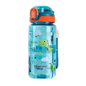 Botella de Agua de Plástico de Grado Alimenticio con Estampado de Dibujos Animados para Niños, Libre de BPA, 600 ml, Portátil, Duradera, Taza de Agua Escolar para Niños, Venta al por Mayor - Product Image 3