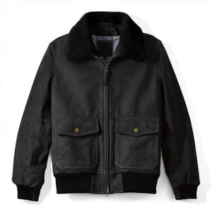 Blouson de moto en cuir pour homme, automne, réversible, imperméable, style moto et motard, col rabattu, sur mesure, vente en gros OEM - Product Image 2