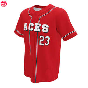 Maillot de baseball personnalisé de haute qualité, nouveau, prix raisonnable, impression numérique, respirant, 100% polyester, unisexe, créez votre propre design - Product Image 3