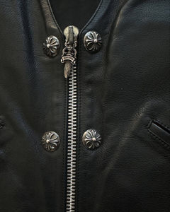 Chaleco de Cuero para Hombre Hecho a Medida al por Mayor 2025, Material de Cuero Transpirable y Duradero de Alta Calidad - Product Image 4