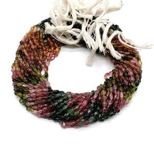 ลูกปัดพลอยทัวร์มาลีนทรงวงรีแบบเส้นใยธรรมชาติ4-7มม. ลูกปัดทัวร์มาลีนแฟนซีสำหรับทำเครื่องประดับในราคาโรงงาน - Product Image 6