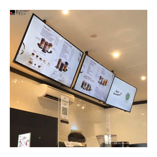LED Frame Aluminium Hanging Fast Food Menu Board Display Advertising Restaurant Menu LED Light Box Frame