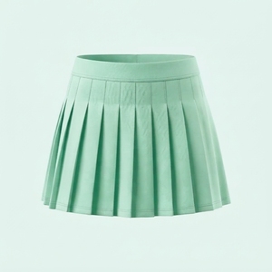 Nueva llegada, falda transpirable y ligera para mujer, colores sólidos, logotipo personalizado, estilo casual, para usar en todas las estaciones. - Product Image 1